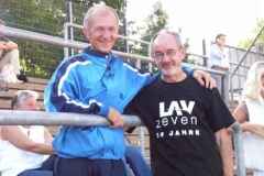 Helmut Meier und sein Altersklassengegner nun aus vielen Meisterschaftsrennen Karl Dorschner TSV Dörfles-Esbach