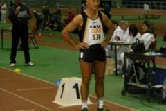 Hans-Georg Müller vor dem 400m Start