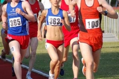 Jana Sussmann (363) im 1500m Zeitlauf