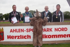 Die Staffel Stg. Team Franken mit Karl Dorschner (2.v.l.)
