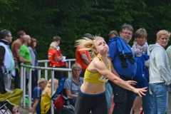 zi03: Paula de Boer (LG Flensburg) stellte mit 14,09 m im Kugelstoßen mit der 3 kg-Kugel einen neuen Pfingstsportfestrekord bei der weiblichen Jugend U18 auf.