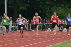 100m der MJ U20 mit Janik Dohrmann von der LAV Zeven (Nr. 653).