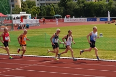 Detlef Wickmann (Nr. 511) Finale 800m kurz vor dem Ziel