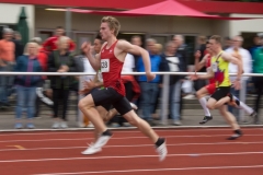 Der Haonnveraner Marcus Ziebell siegt im 100 meter Sprint