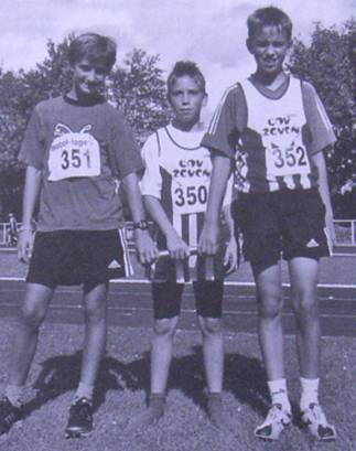 3x1000m Staffel Cecil Carl, Justin Schröter, Ole Harms