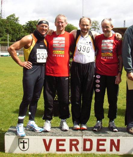 v.l.n.r.: Hans-Georg Müller, Jürgen Umann, Joachim Hickisch, Helmut Meier