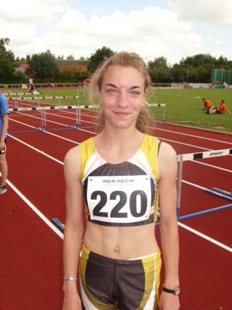 Tami Gerken, am letzten Wochende wurde sie Landesmeisterin über 2000m