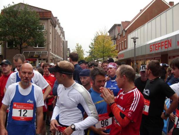 Vor dem Start des Halbmarathons