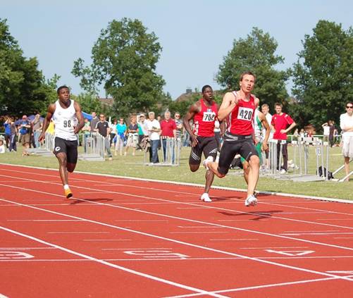 100m Sieger Stefan Schwab