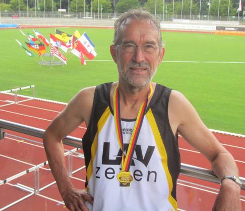 Deutscher Meister M65 über 800m Detlef Wickmann
