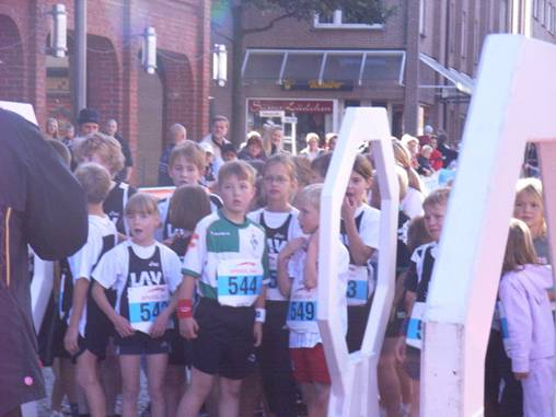 Vor dem Start 5KM Schüler und Schülerinnen