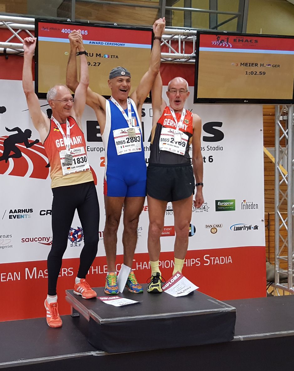 Bronze in 62.59 sec hinter Mario Suru Italien und Karl Dorschner Deutschland