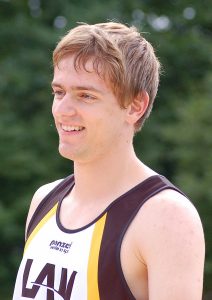 Janik Dohrmann, Mitglied der Zevener 4 x 100 m Staffel der U 20.