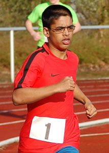 Safin Arshad belegte in einem ganz starken Feld beim 800m-Lauf den vierten Platz.