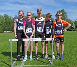 Luisa Lenz, Lara Fitschen, Linus Hennig, Noah-Aleyander Meyer und Paul-Benedikt Bartosch (v.li.) gingen am Sonnabend in Stade an den Start.