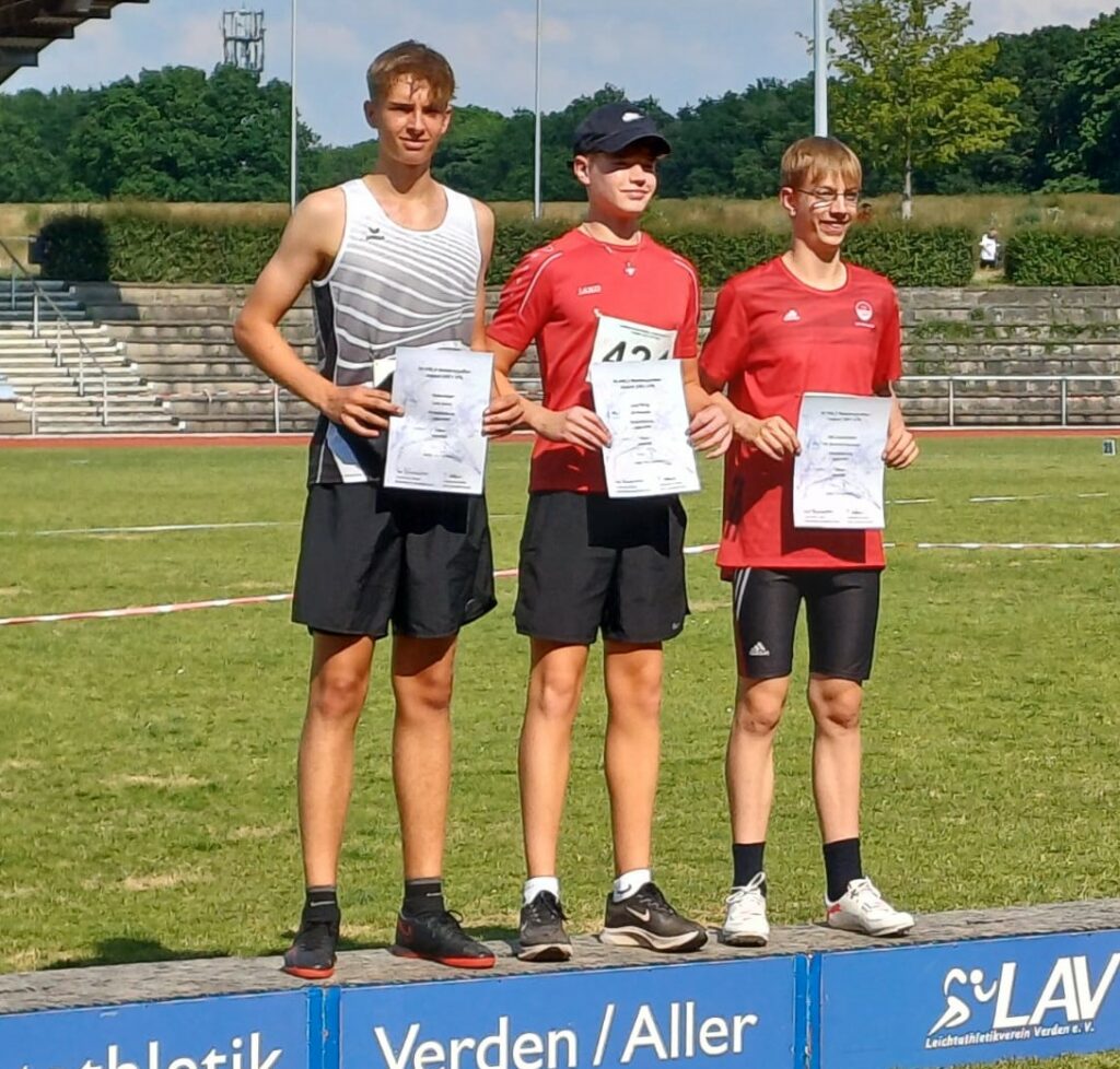 Tjelle Haber lief in Verden über die 100 m eine neue persönliche Bestzeit von 12,83 sec.